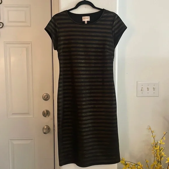 Marilyn Monroe | Dresses | Marilyn Monroe Black And Gold Stripe Dress Size  M | Poshmark